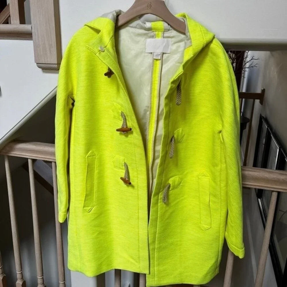 J. Crew Collection Basket Weave Toggle Coat 6 NWOT - Picture 3 of 10